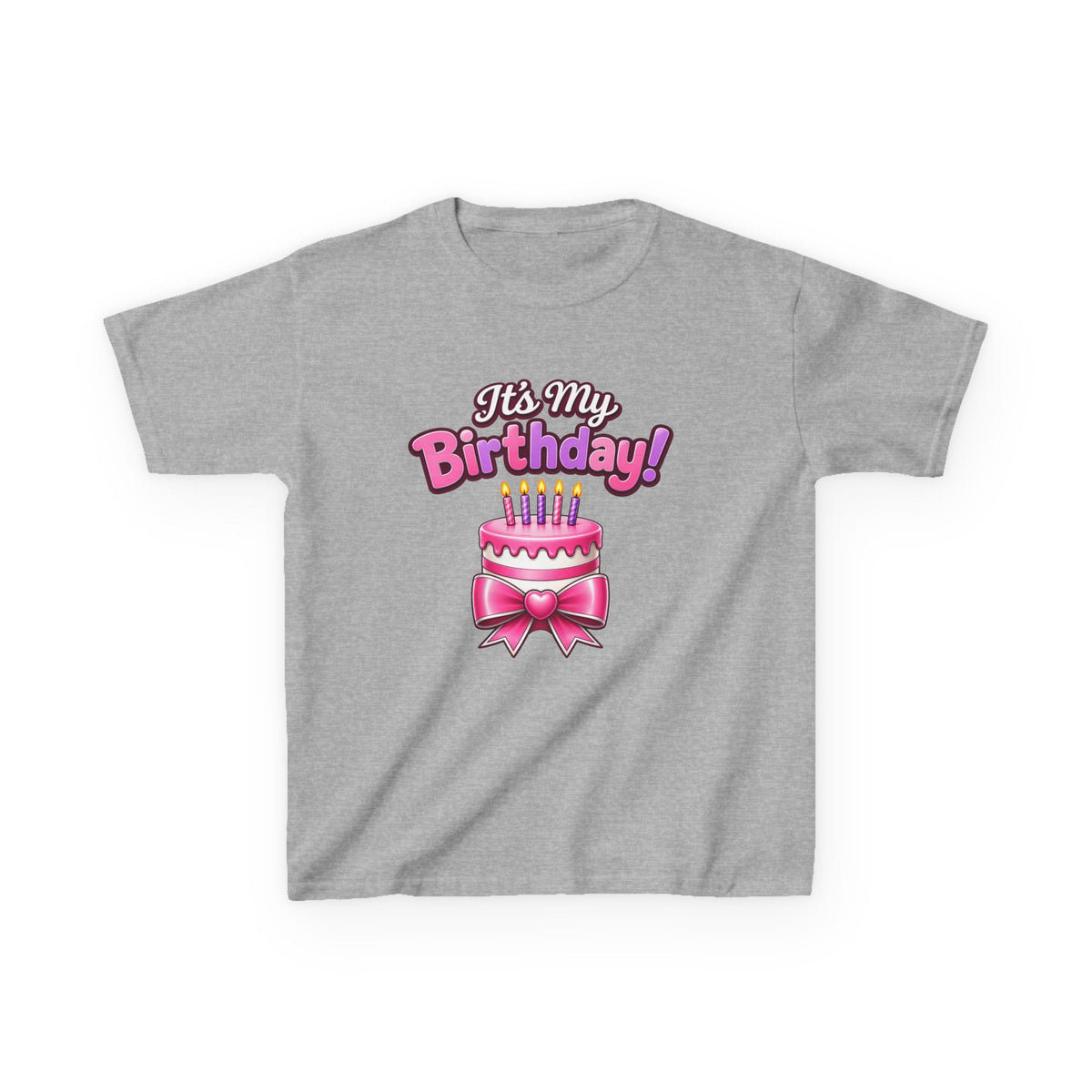 Kidxtr™ Kids Birthday Girl T-Shirt — 'It's My Birthday!' Celebration Graphic Tee