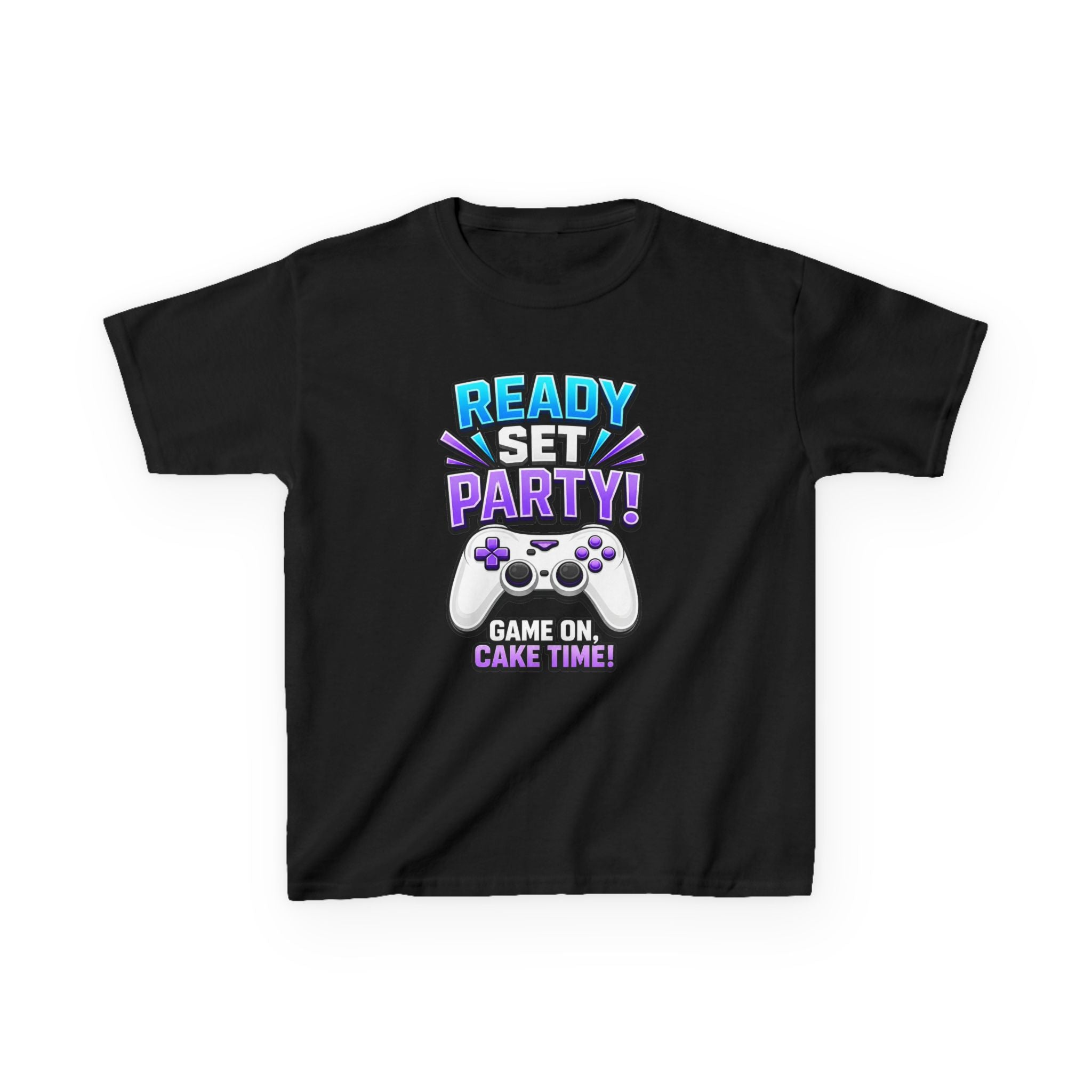 Kids Party T-Shirt — 'Ready, Set, Party!' Gaming Graphic Tee
