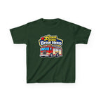 Kids Tee — "Brave Little Brave Hero" Firetruck T-Shirt Graphic