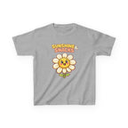 Kids Sunshine T-Shirt — 'Sunshine & Snacks' Smiling Daisy Graphic Tee