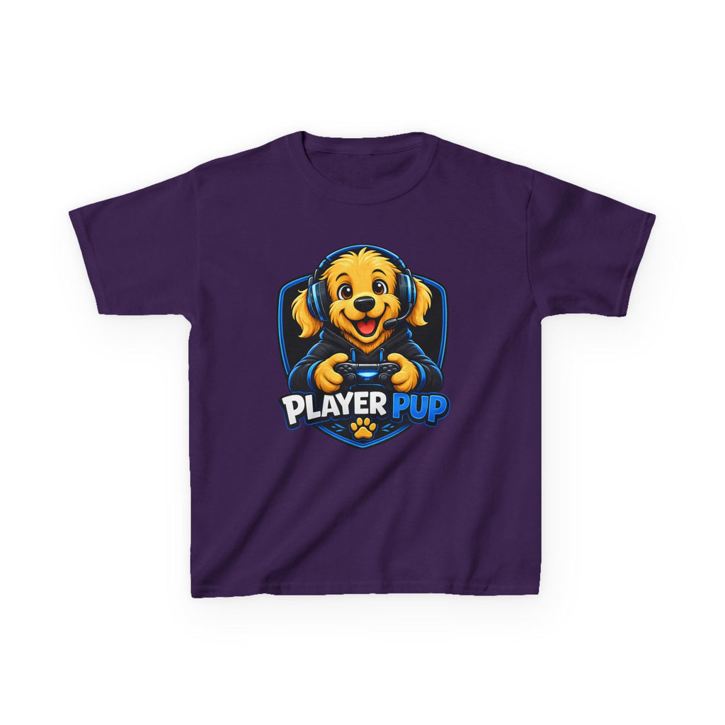 Player Pup Kids T‑Shirt — Cute Gaming Dog Tee for Children
