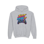Kidxtr™ Kids Gamer Hoodie — 'Just Level Up' Gamer Graphic Sweatshirt