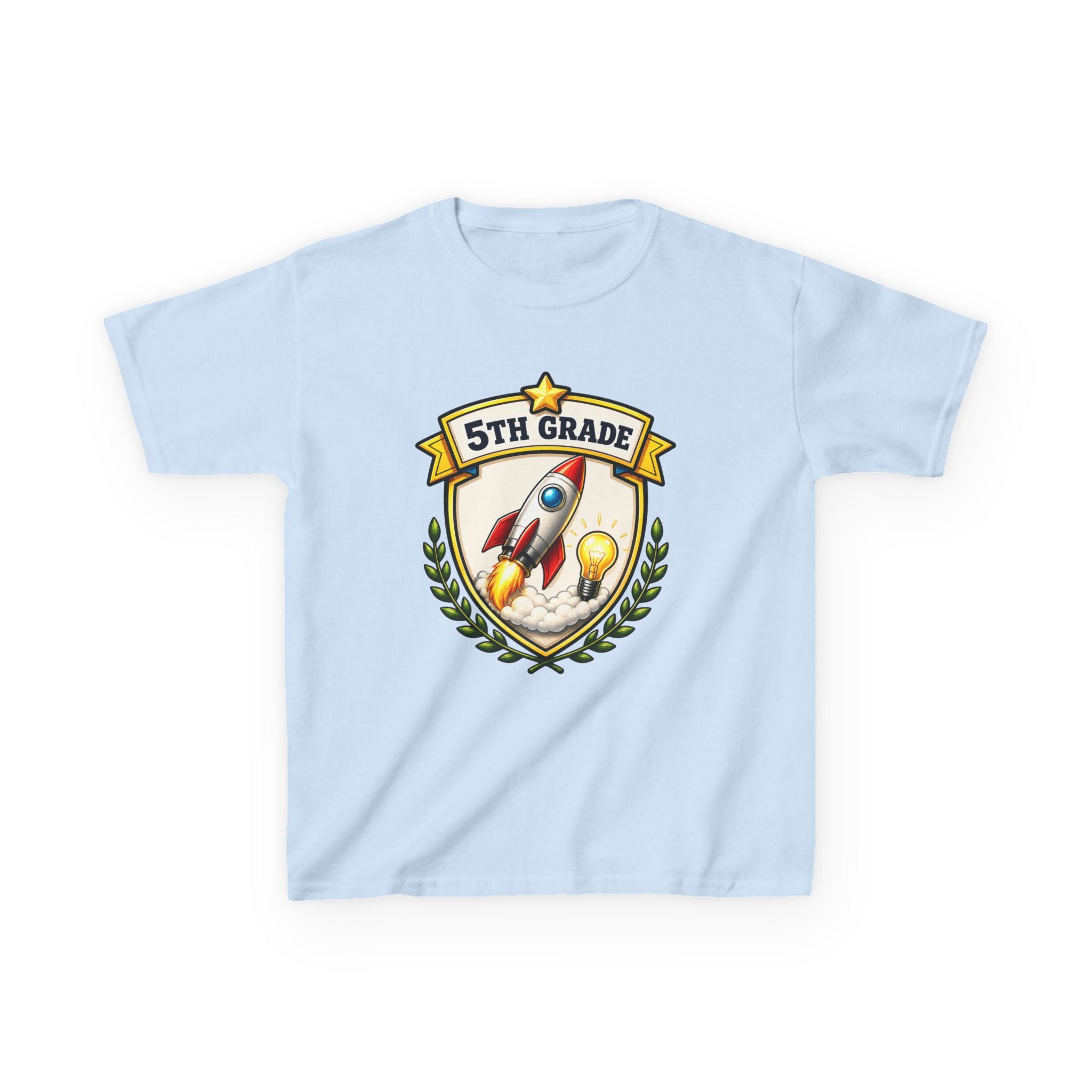 Kids School T-Shirt — '5th Grade Rocket' Back to School Graduation Graphic Tee