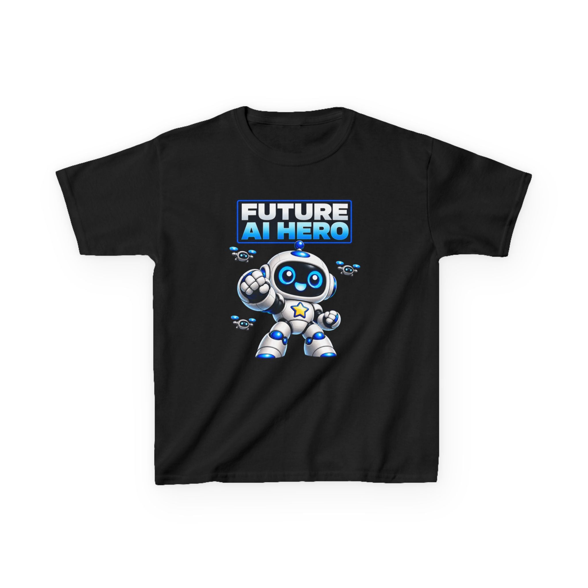 Kids Robot T-Shirt — 'Future AI Hero' Robot Graphic Tee