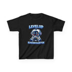 Level Up Kindergarten Robot Kids T‑Shirt — Back to School Shirt for Boys & Girls
