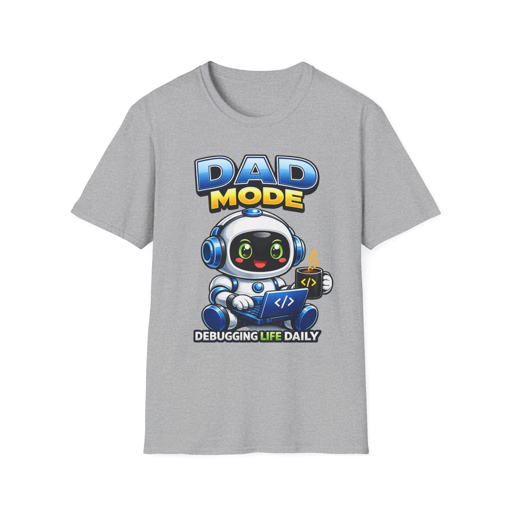 Dad Coding Robot T-Shirt – Debugging Life Daily Graphic Tee