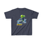 Kids Space Buddy T‑Shirt — Cute Alien in Rocket Tee for Boys & Girls