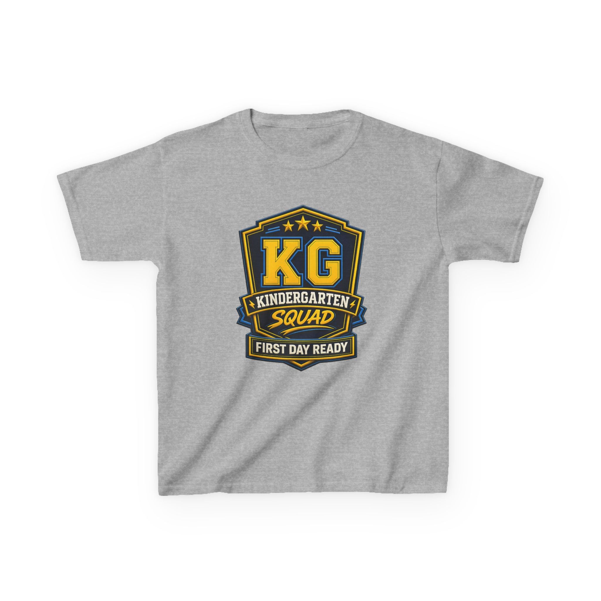 Kids Kindergarten T-Shirt — 'KG First Day Ready' Back-to-School Graphic Tee