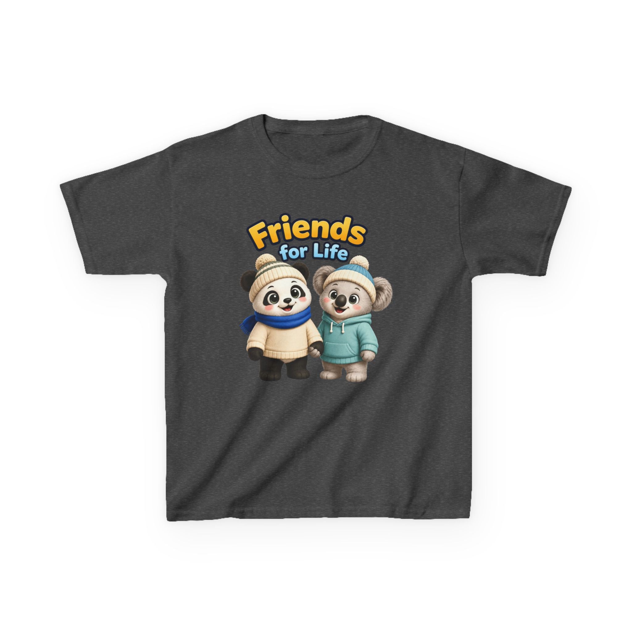 Kids Tee — "Friends for Life" Cute Panda Friends Graphic