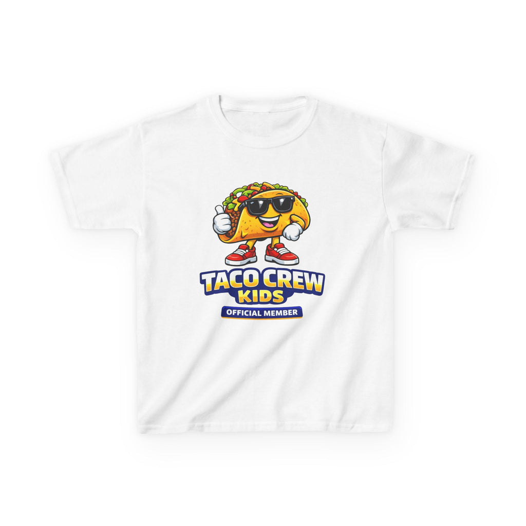 Kids T-Shirt — 'Taco Crew Kids: Official Member' Cute Taco Graphic Tee