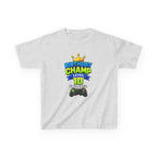 Kids Birthday T-Shirt — 'Birthday Champ' Level 10 Unlocked Gamer Graphic Tee