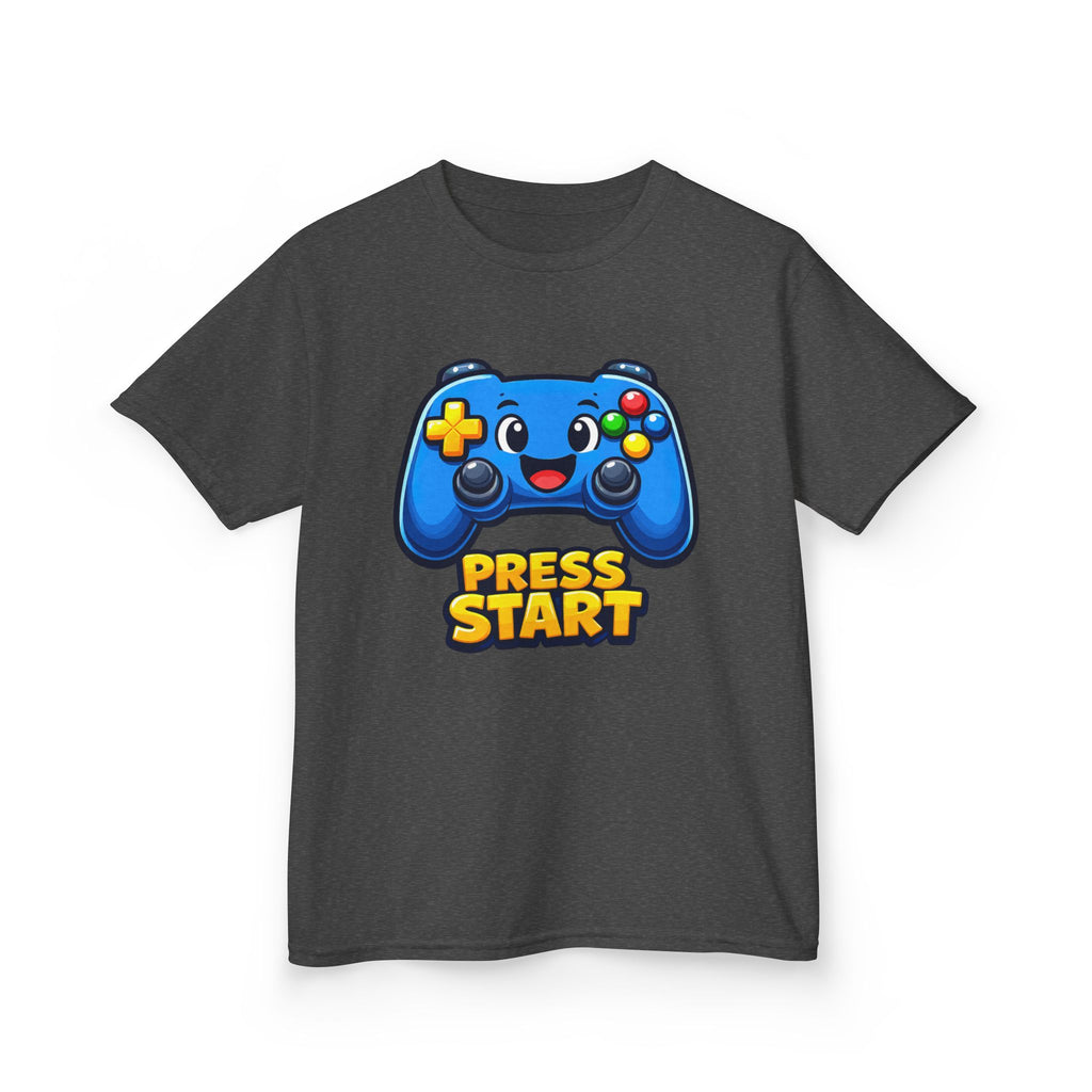 Kids Game Controller T-Shirt — 'Press Start' Gaming Graphic Tee
