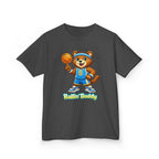 Kidxtr™ Kids Basketball T-Shirt — 'Ballin' Buddy' Cute Bear Basketball Graphic Tee
