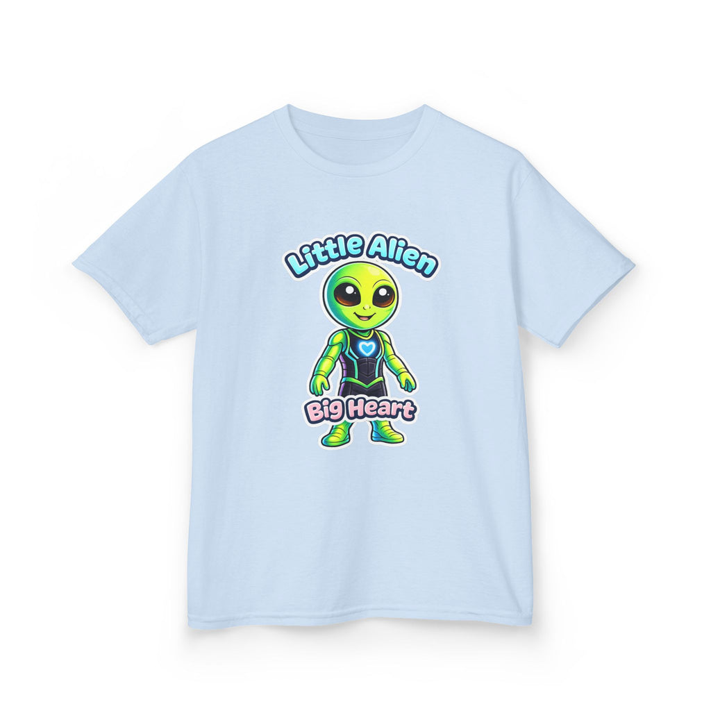 Kids Alien T-Shirt — 'Little Alien, Big Heart' Cute Space Graphic Tee