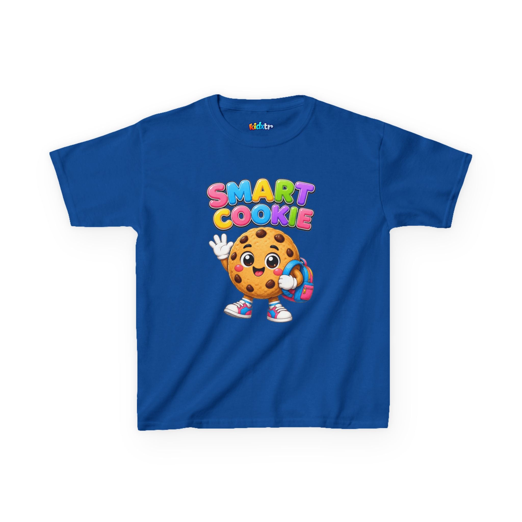 Kidxtr™ Kids Smart Cookie T-Shirt — 'Smart Cookie' Cute Chocolate Chip Cookie Graphic Tee