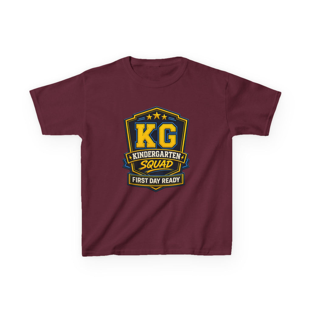 Kids Kindergarten T-Shirt — 'KG First Day Ready' Back-to-School Graphic Tee