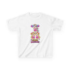Kids Cheer T-Shirt — 'Cheer Besties' Cute Cheerleader Puppy Graphic Tee