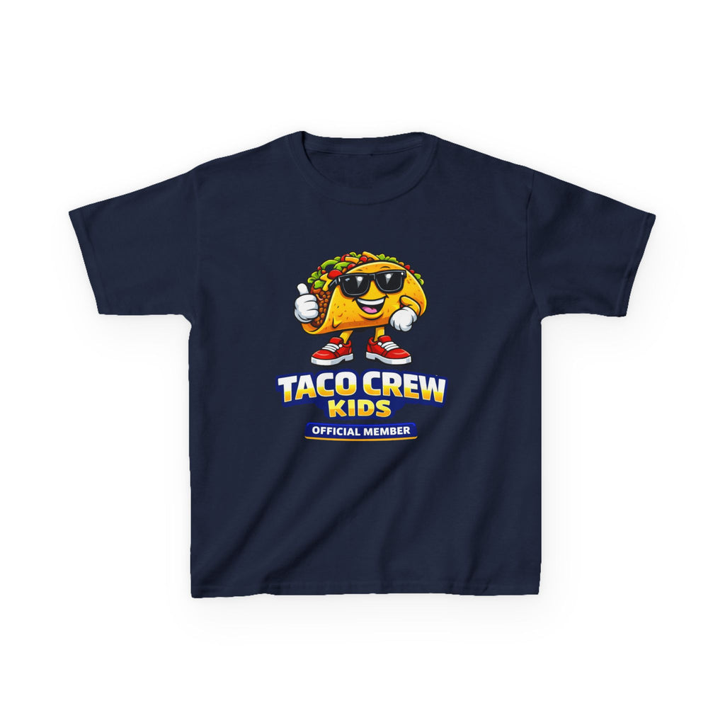 Kids T-Shirt — 'Taco Crew Kids: Official Member' Cute Taco Graphic Tee