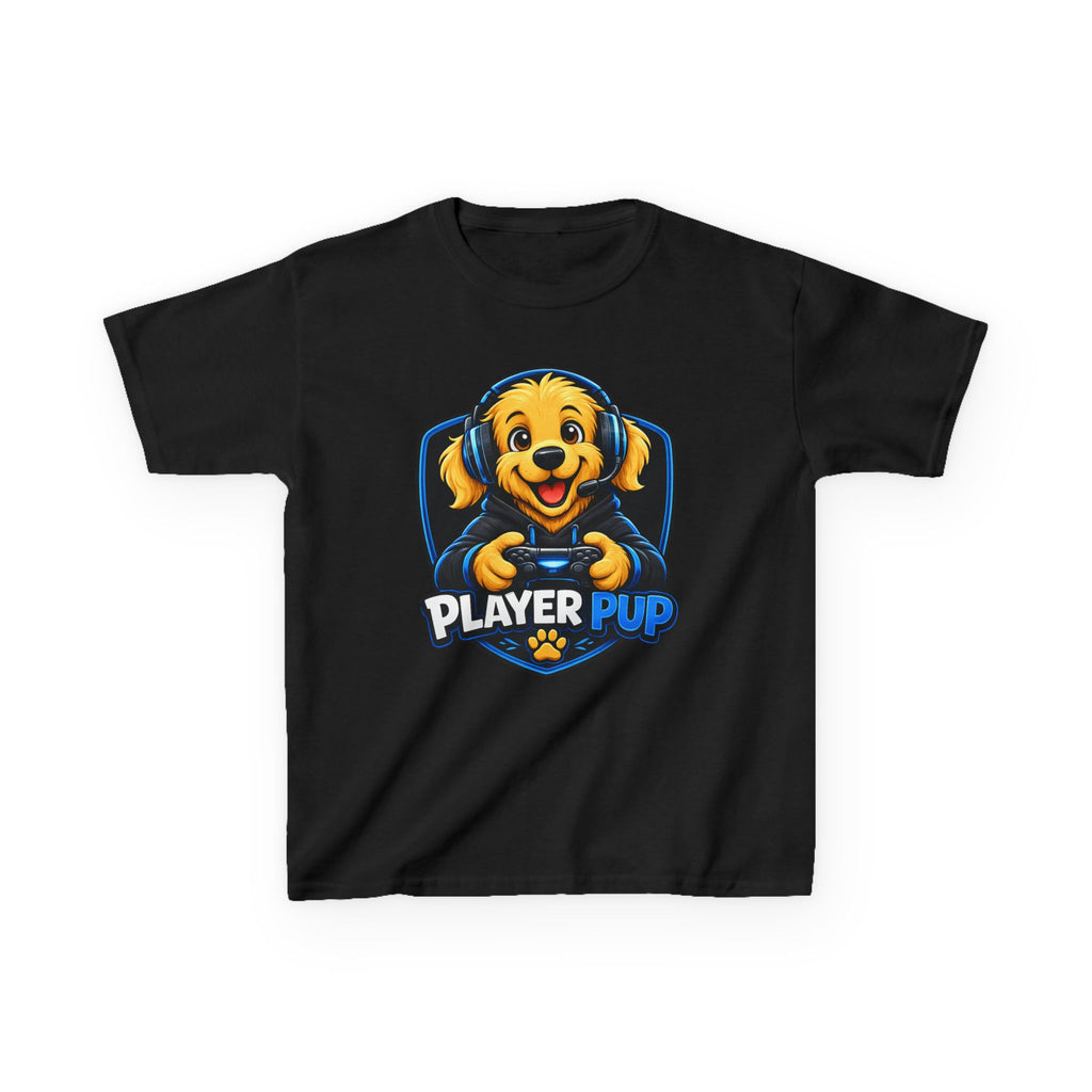 Player Pup Kids T‑Shirt — Cute Gaming Dog Tee for Children