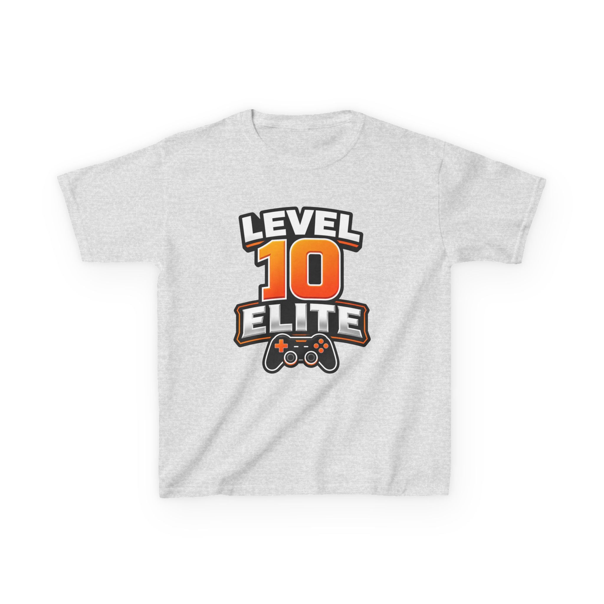 Kids Gaming T-Shirt — 'Level 10 Elite' Gamer Graphic Tee