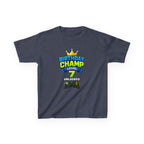 Kids Birthday T-Shirt — 'Birthday Champ' Level 7 Unlocked Gamer Graphic Tee