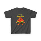 Kids Sasquatch T-Shirt — 'Stay Squatchy!' Watermelon Graphic Tee