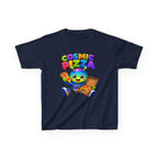 Kids Cosmic Pizza T-Shirt — 'Cosmic Pizza' Cute Alien Eating Pizza Graphic Tee