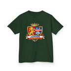 Kids Soccer T-Shirt — 'Junior Soccer Club' Crest Graphic Tee