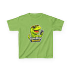 Kids Dinosaur T-Shirt — 'Dino-Mite Texter' Cartoon Dinosaur Graphic Tee