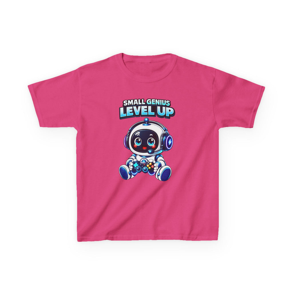 Kids Gaming T-Shirt – Small Genius Level Up Graphic Tee