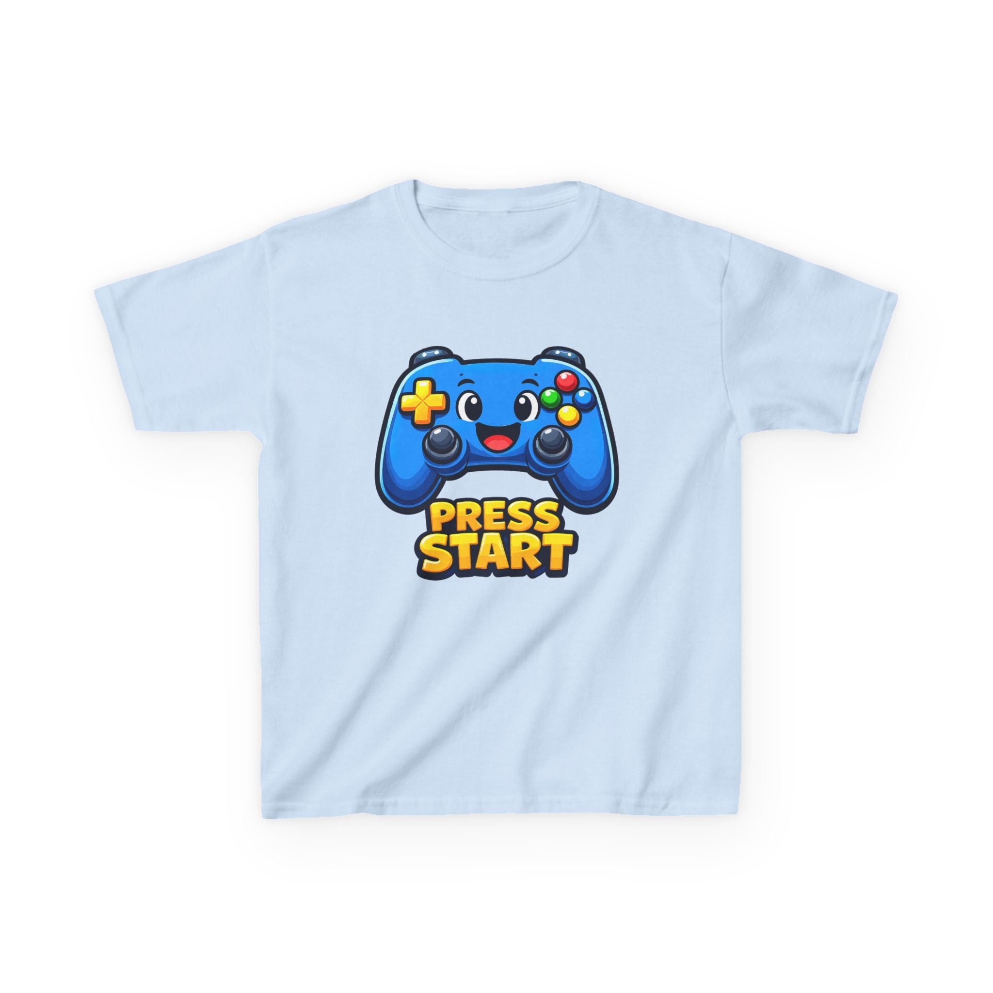 Kids Game Controller T-Shirt — 'Press Start' Gaming Graphic Tee