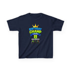 Kids Birthday T-Shirt — 'Birthday Champ' Level 8 Unlocked Gamer Graphic Tee
