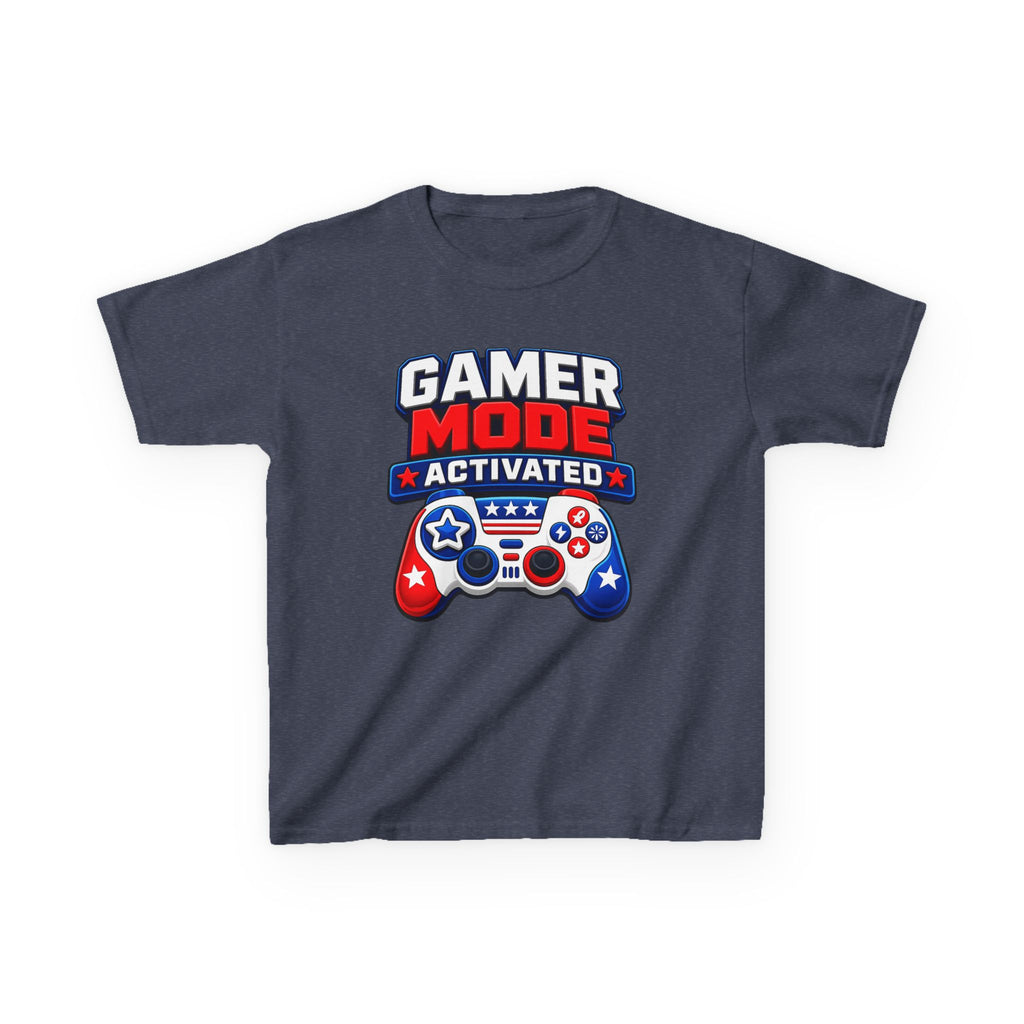 Kids Gamer T-Shirt — "Fireworks Mode Activated" Patriotic Tee