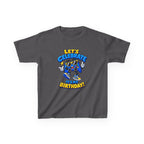 Kids Birthday T-Shirt — 'Let's Celebrate It's My Birthday!' Cartoon Party Graphic Tee