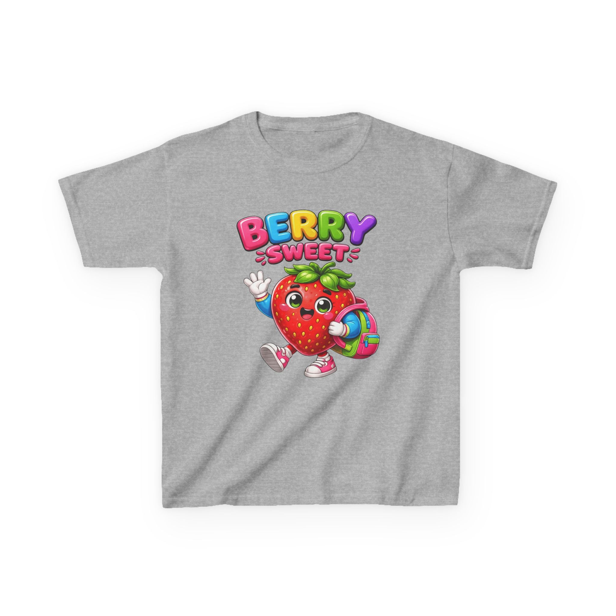 Kids Strawberry T-Shirt — 'Berry Sweet' Cute Strawberry Graphic Tee