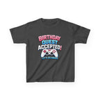 Kids Birthday T-Shirt — 'Birthday Quest' Gamer Controller Graphic Tee