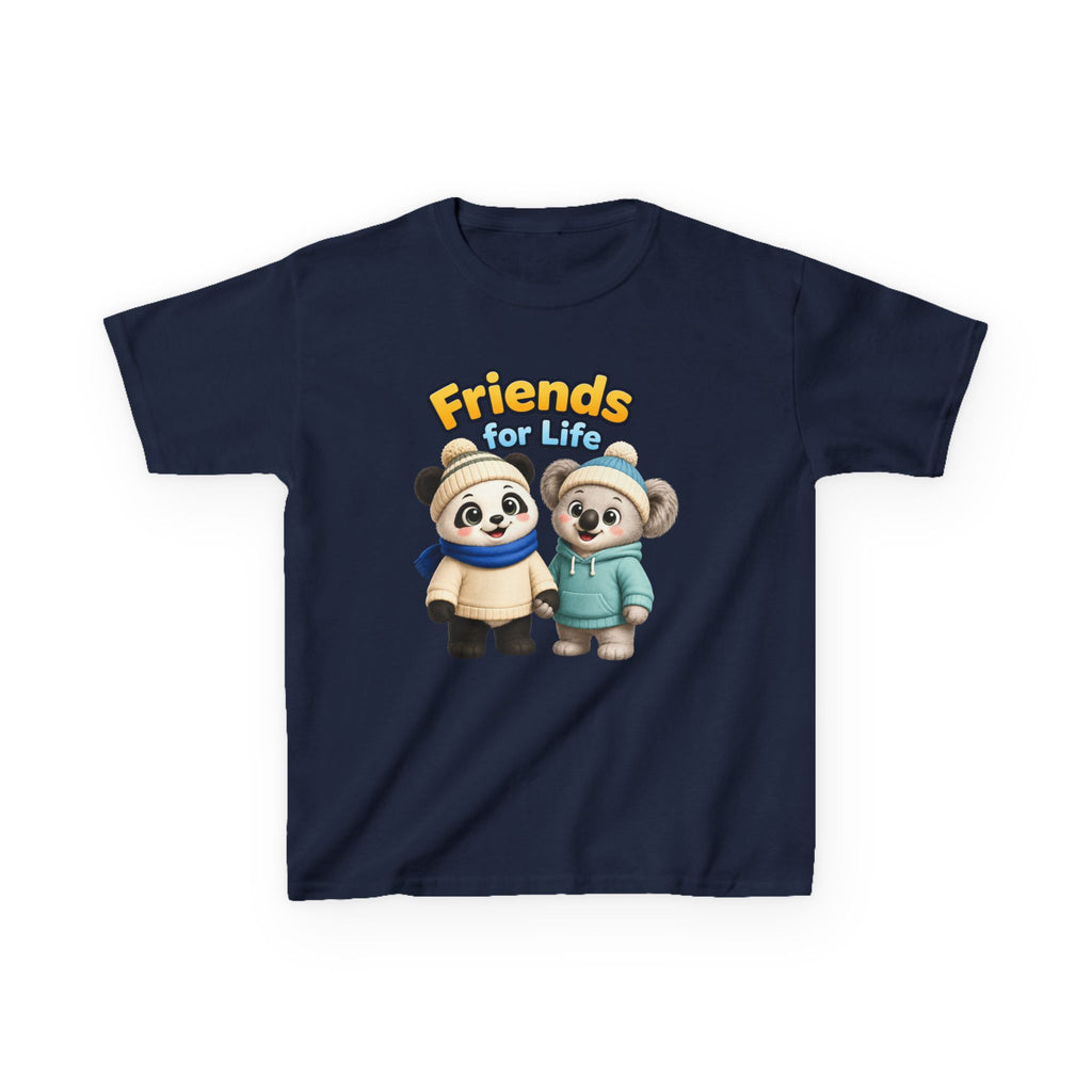 Kids Tee — "Friends for Life" Cute Panda Friends Graphic
