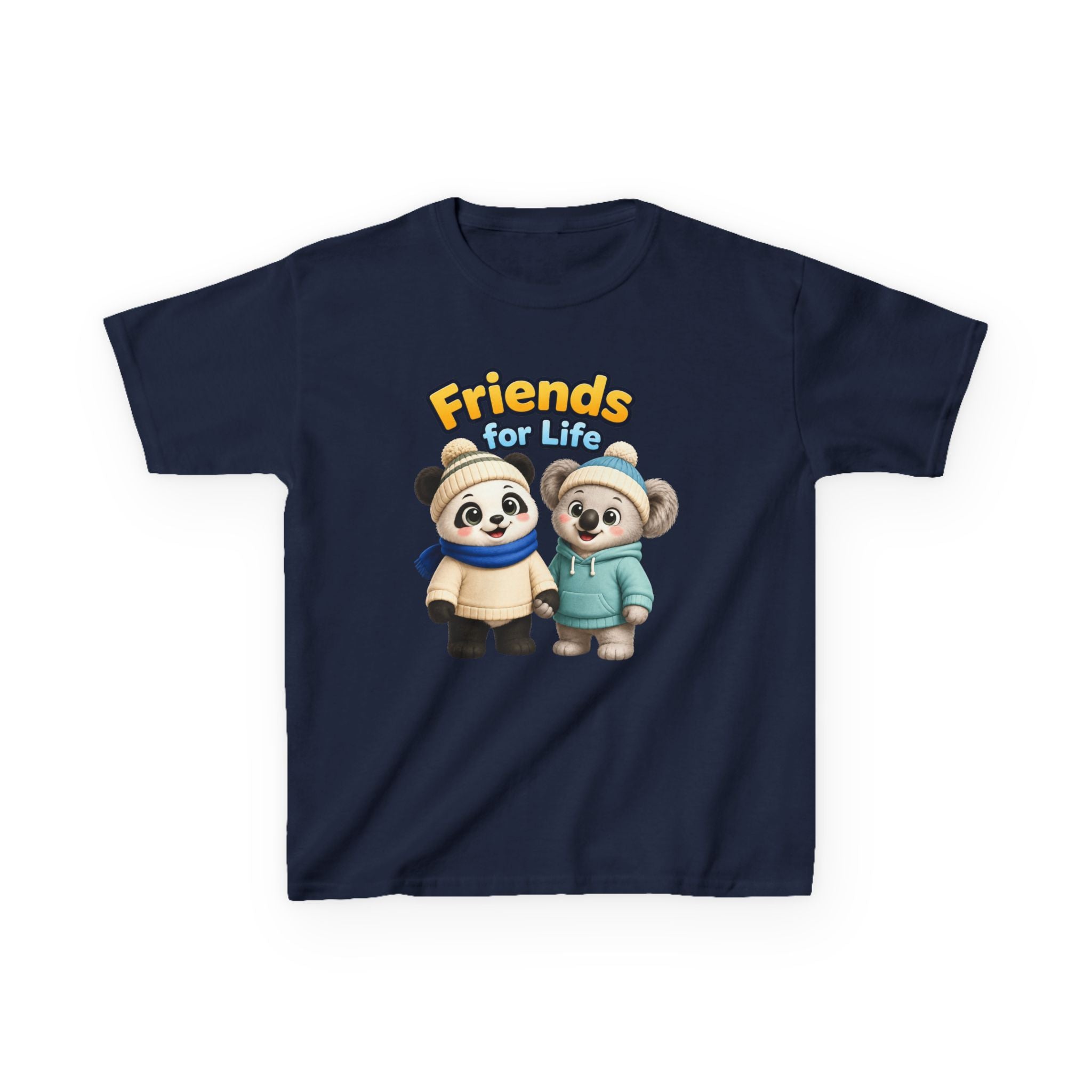 Kids Tee — "Friends for Life" Cute Panda Friends Graphic