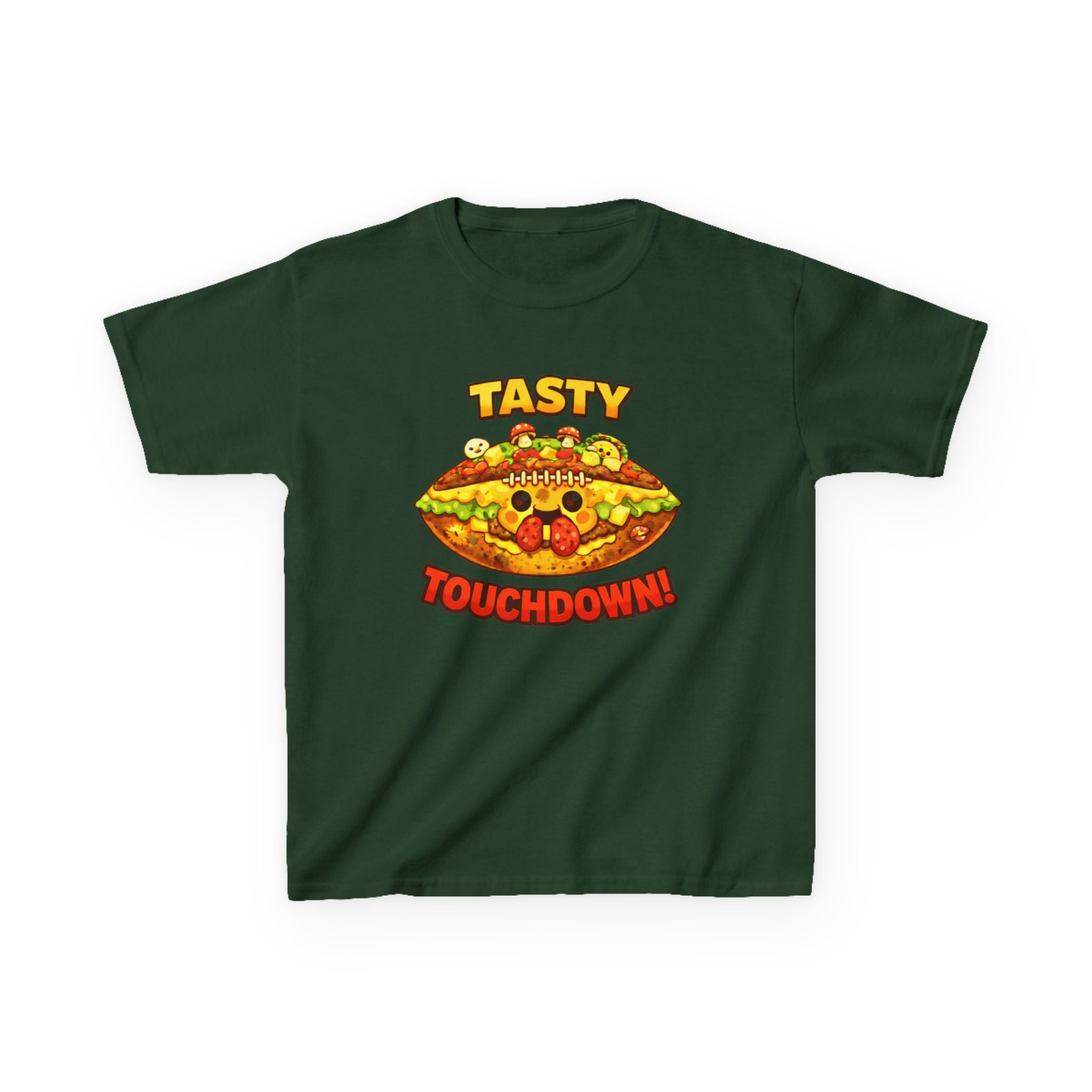 Kids Food T-Shirt – Football Pizza Graphic Tee