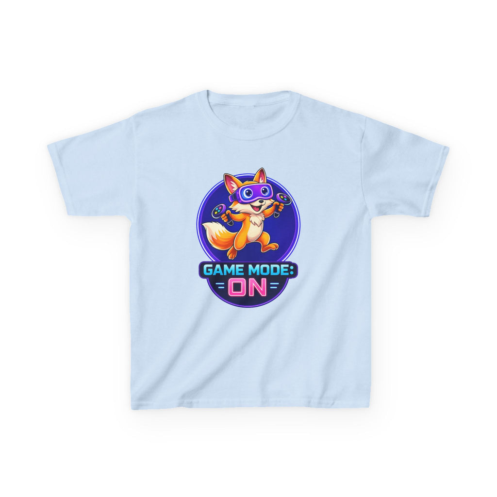 Kids Fox T-Shirt — 'Game Mode: ON' Cute Fox Gamer Graphic Tee