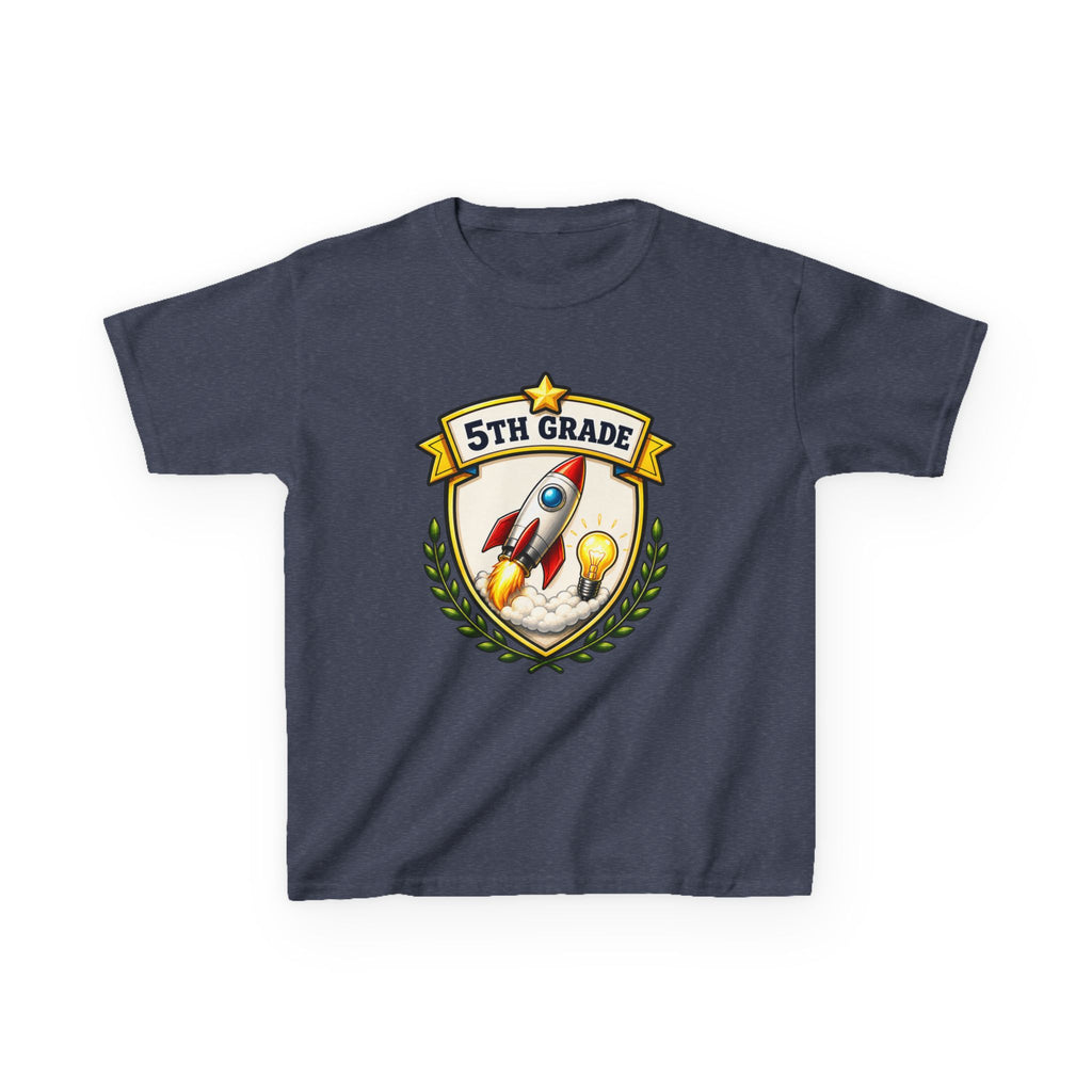 Kids School T-Shirt — '5th Grade Rocket' Back to School Graduation Graphic Tee