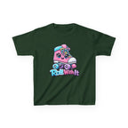 Kids Roller Skate T-Shirt — 'Roll With It' Cute Pink Roller Skate Graphic Tee