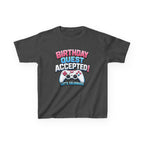 Kids Birthday T-Shirt — 'Birthday Quest Accepted' Gamer Birthday Graphic Tee