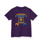 Kids Birthday T-Shirt — 'Birthday Champ' Level 11 Unlocked Gamer Graphic Tee