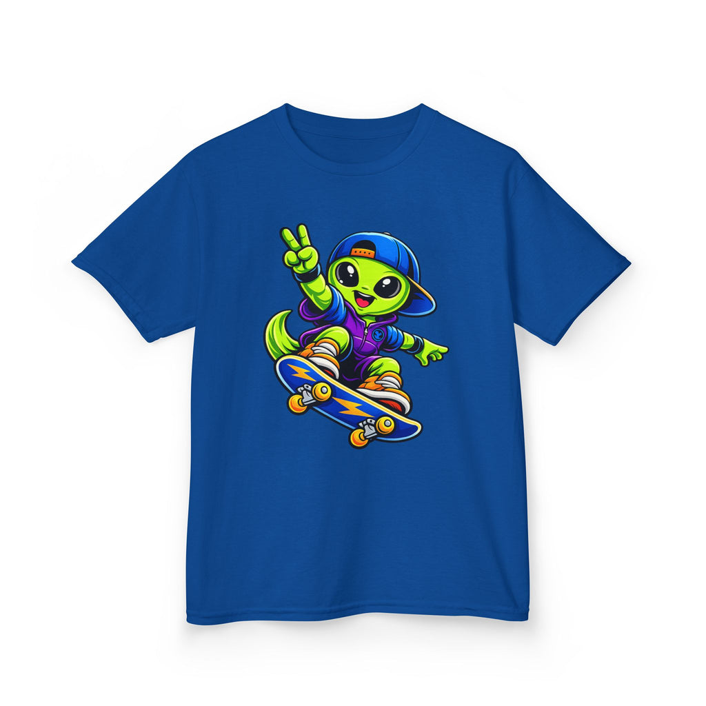 Kids Alien T-Shirt — 'Skate or Alien' Skateboard Graphic Tee
