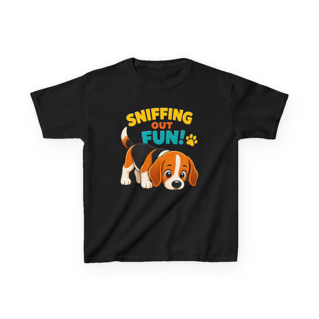 Kids Puppy Dog T-Shirt — 'Sniffing Out Fun!' Cute Puppy Graphic Tee