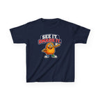 Kids Cookie T-Shirt — 'See It. Smash It.' Cartoon Cookie Character Graphic Tee
