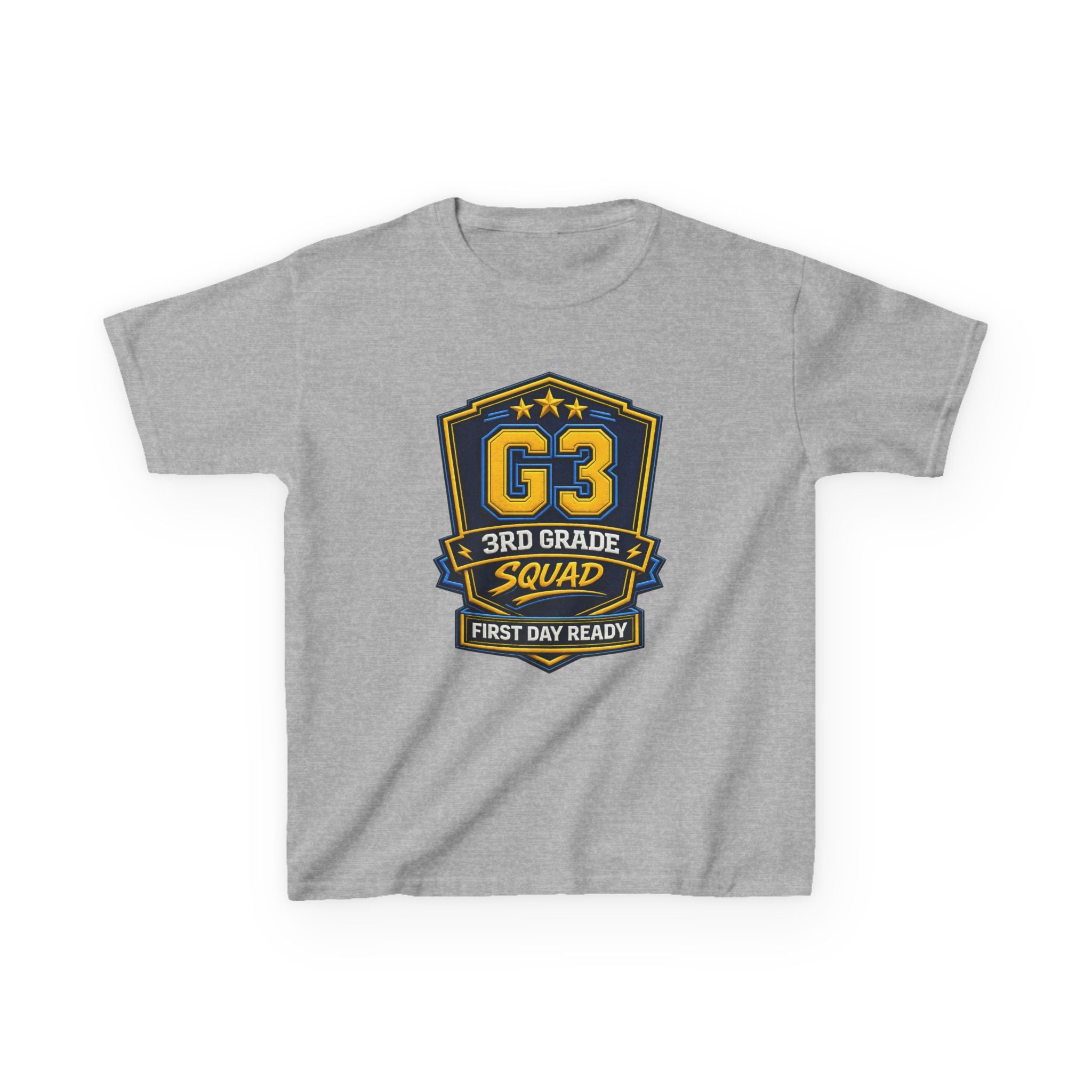 Kids 3rd Grade T-Shirt — 'G3 First Day Ready' Back-to-School Graphic Tee