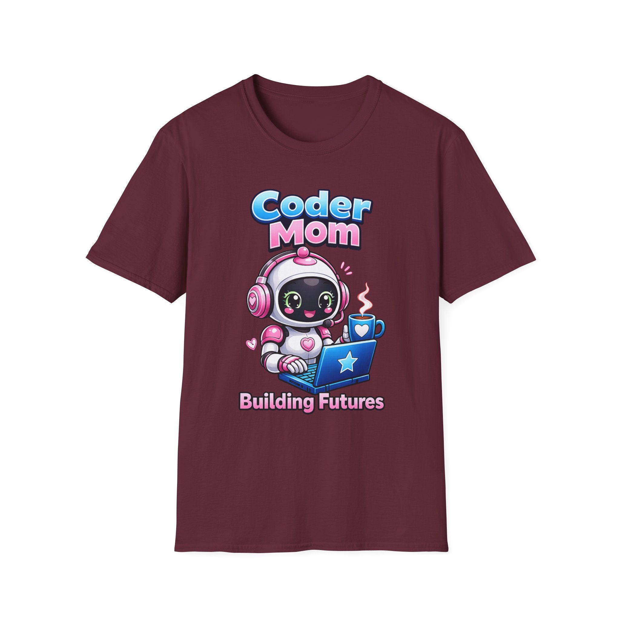 Mom Coding Robot T-Shirt – Support Crew Graphic Tee