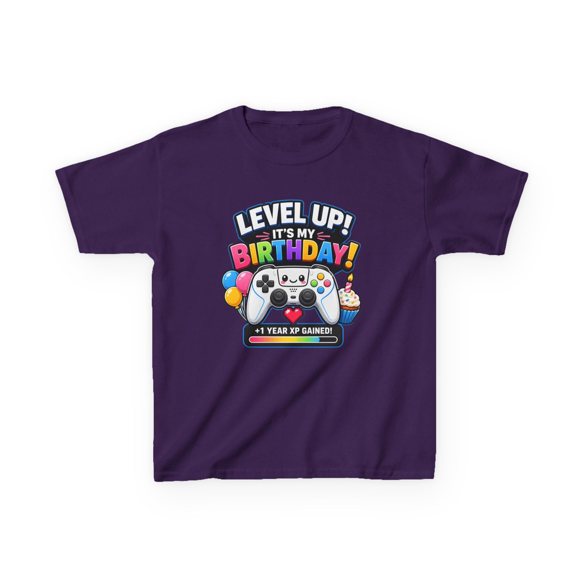 Kids Birthday Gaming T-Shirt – Press Start Graphic Tee